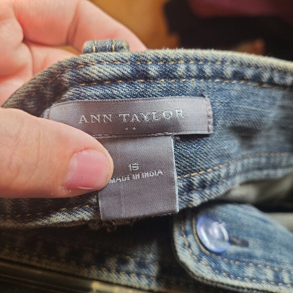 Ann Taylor Denim Mini Skirt - Picture 2 of 2